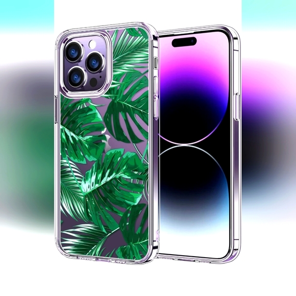 Iphone 14 Pro Max case- Tropical leaf print- New in box - Picture 1 of 3